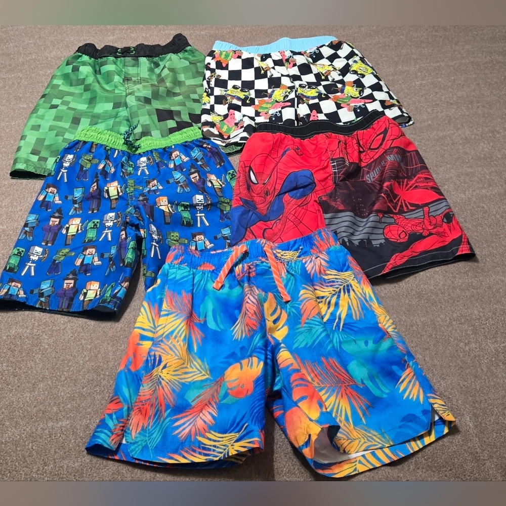 Assorted Kids BOYS Printed SWIM Shorts